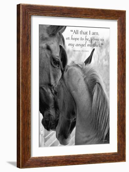Cheers n’ Foal (All that I am...)-Barry Hart-Framed Art Print