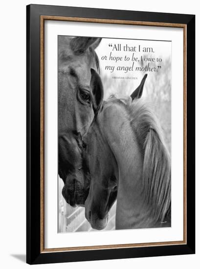 Cheers n’ Foal (All that I am...)-Barry Hart-Framed Art Print