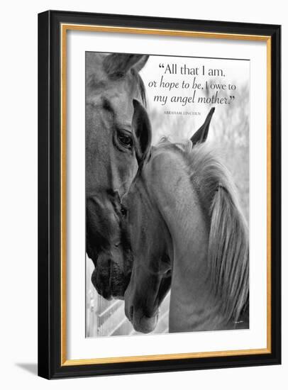 Cheers n’ Foal (All that I am...)-Barry Hart-Framed Art Print