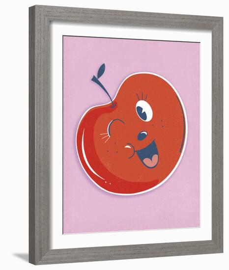 Cheery Cherry-Clara Wells-Framed Giclee Print