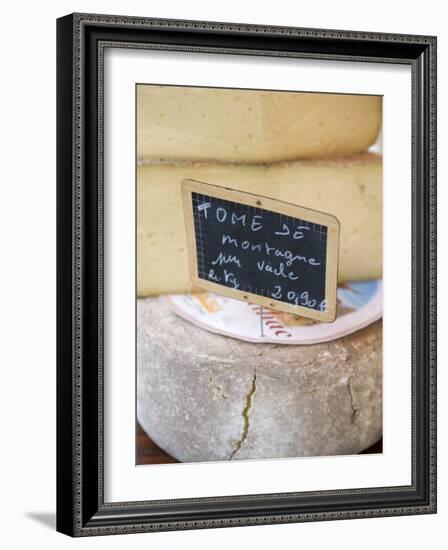 Cheese at Market, Sarlat, Dordogne, France, France-Doug Pearson-Framed Photographic Print