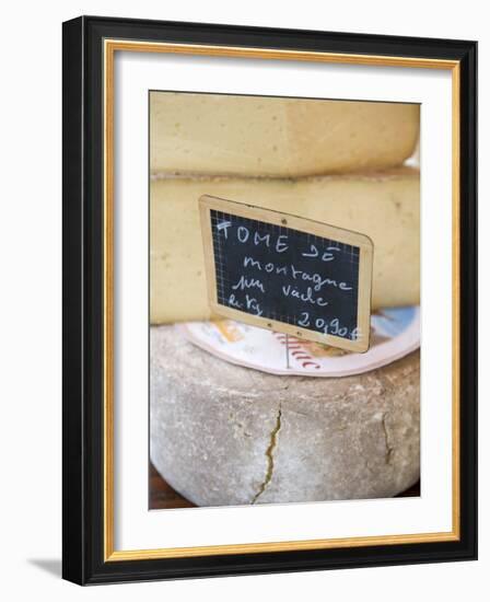 Cheese at Market, Sarlat, Dordogne, France, France-Doug Pearson-Framed Photographic Print