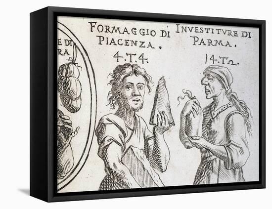 Cheese from Piacenza and Investiture (Pig Bladder) from Parma-null-Framed Premier Image Canvas