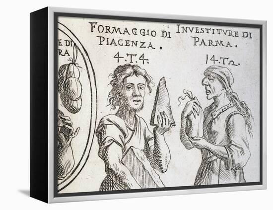 Cheese from Piacenza and Investiture (Pig Bladder) from Parma-null-Framed Premier Image Canvas