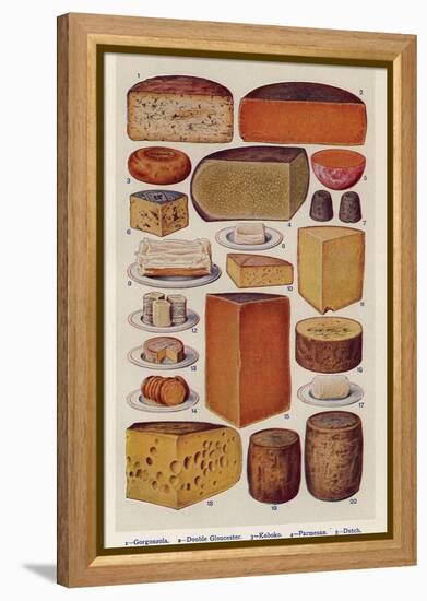 Cheese, Isabella Beeton, UK-null-Framed Premier Image Canvas