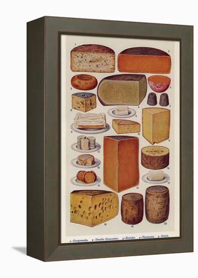 Cheese, Isabella Beeton, UK-null-Framed Premier Image Canvas