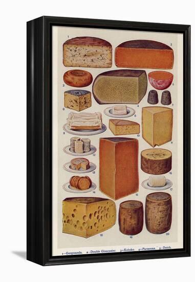 Cheese, Isabella Beeton, UK-null-Framed Premier Image Canvas