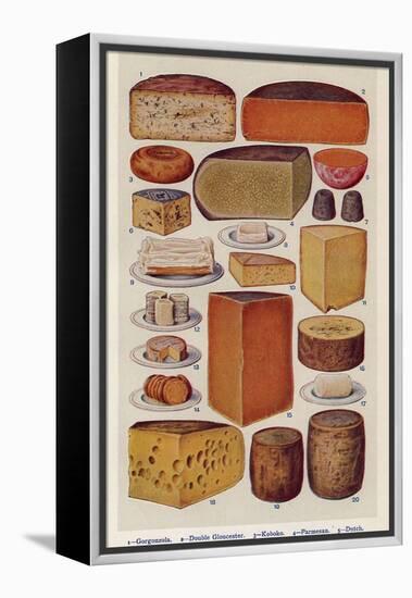 Cheese, Isabella Beeton, UK-null-Framed Premier Image Canvas