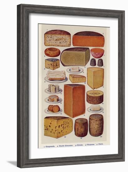 Cheese, Isabella Beeton, UK-null-Framed Giclee Print