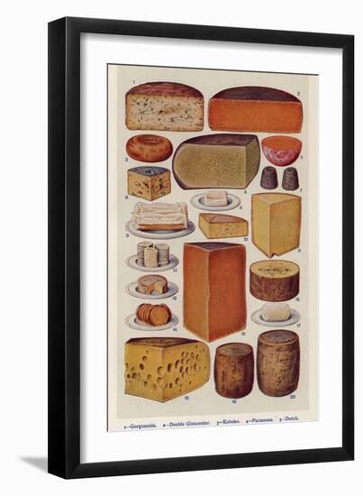 Cheese, Isabella Beeton, UK-null-Framed Giclee Print