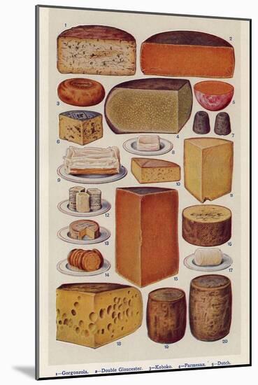 Cheese, Isabella Beeton, UK-null-Mounted Giclee Print