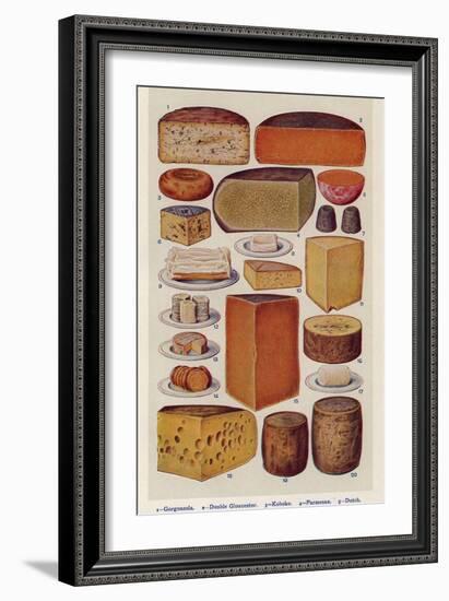 Cheese, Isabella Beeton, UK-null-Framed Giclee Print