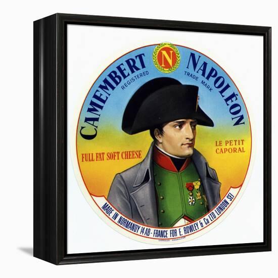 Cheese Label "Camembert Napoleon", "Le Petit Caporal", Made in Normandy for Rowley and Co, London-null-Framed Stretched Canvas