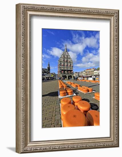 Cheese Market in Gouda, South Holland, Netherlands, Europe-Hans-Peter Merten-Framed Photographic Print