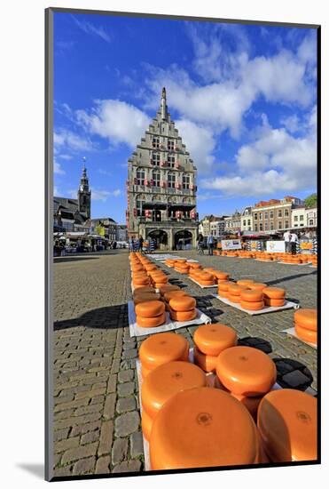 Cheese Market in Gouda, South Holland, Netherlands, Europe-Hans-Peter Merten-Mounted Photographic Print