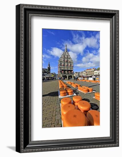 Cheese Market in Gouda, South Holland, Netherlands, Europe-Hans-Peter Merten-Framed Photographic Print