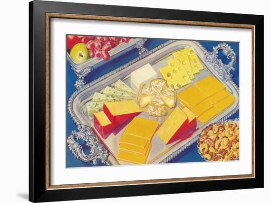 Cheese Plate-null-Framed Art Print