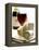 Cheese Still Life with Red Wine-Alena Hrbkova-Framed Premier Image Canvas