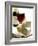 Cheese Still Life with Red Wine-Alena Hrbkova-Framed Photographic Print