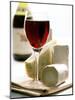 Cheese Still Life with Red Wine-Alena Hrbkova-Mounted Photographic Print