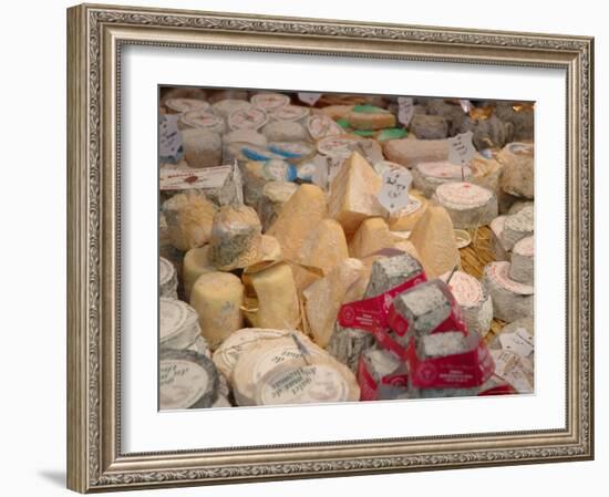 Cheese Variety in Shop, Paris, France-Lisa S. Engelbrecht-Framed Photographic Print