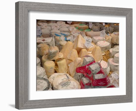 Cheese Variety in Shop, Paris, France-Lisa S. Engelbrecht-Framed Photographic Print
