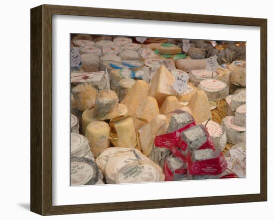 Cheese Variety in Shop, Paris, France-Lisa S. Engelbrecht-Framed Photographic Print