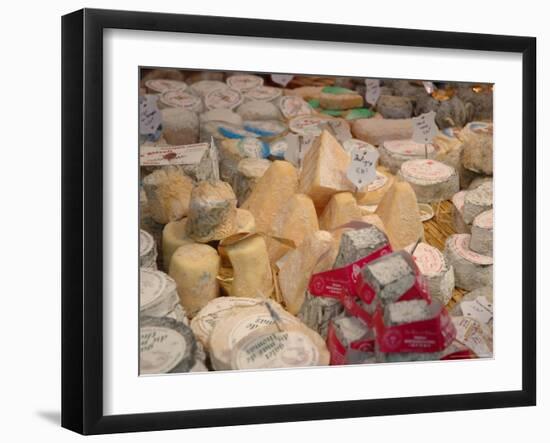 Cheese Variety in Shop, Paris, France-Lisa S. Engelbrecht-Framed Photographic Print