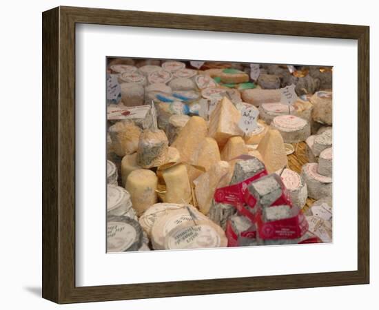 Cheese Variety in Shop, Paris, France-Lisa S. Engelbrecht-Framed Photographic Print