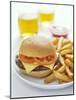 Cheeseburger And Chips-David Munns-Mounted Photographic Print