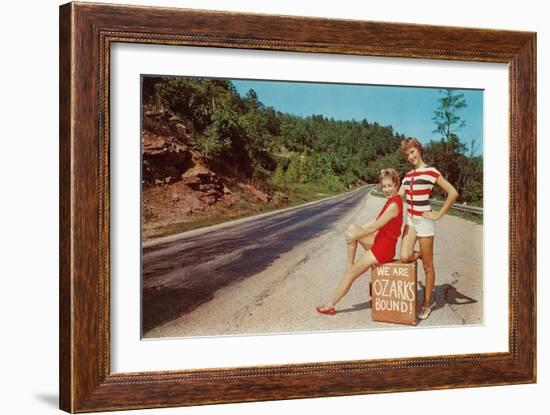 Cheesecake Hitching to Ozarks-null-Framed Art Print