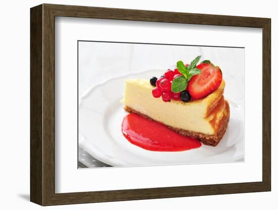 Cheesecake with Fresh Berries-tashka2000-Framed Photographic Print