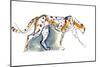 Cheetah, 2022, (mixed media on paper)-Mark Adlington-Mounted Giclee Print