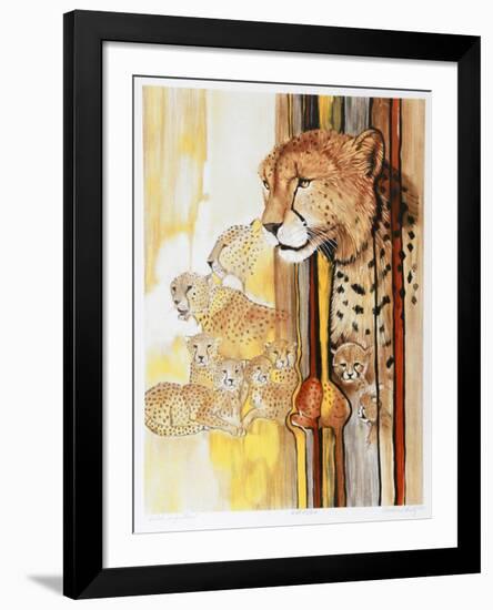 Cheetah Composition-Caroline Schultz-Framed Collectable Print
