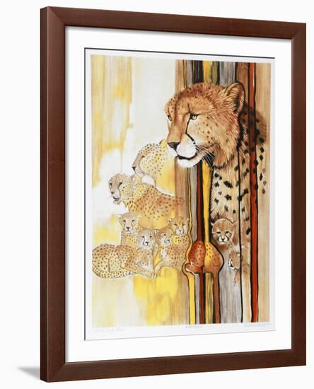 Cheetah Composition-Caroline Schultz-Framed Collectable Print