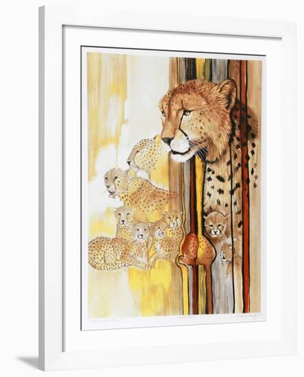 Cheetah Composition-Caroline Schultz-Framed Collectable Print