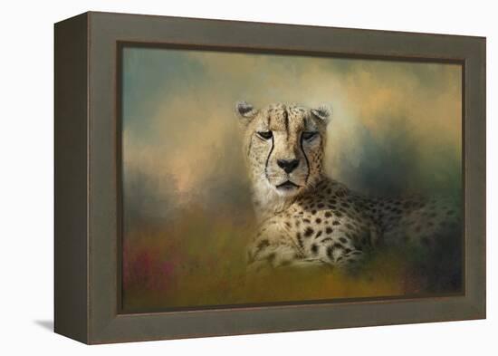 Cheetah Enjoying a Summer Day-Jai Johnson-Framed Premier Image Canvas