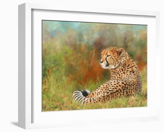 Cheetah Grass-David Stribbling-Framed Art Print