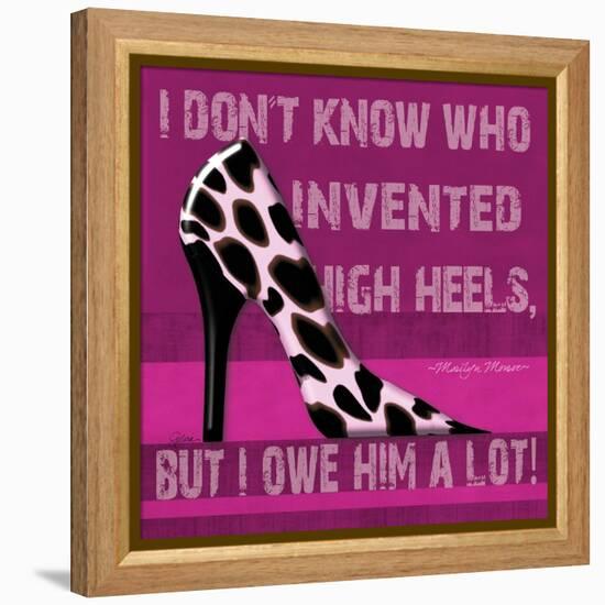 Cheetah Shoe-Sylvia Murray-Framed Stretched Canvas
