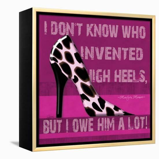 Cheetah Shoe-Sylvia Murray-Framed Stretched Canvas