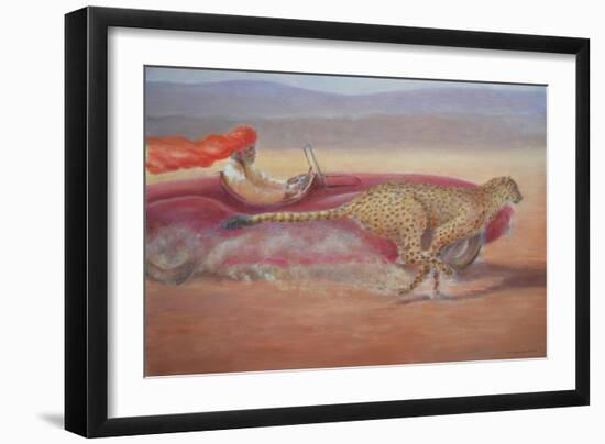 Cheetah versus Jaguar-Lincoln Seligman-Framed Giclee Print