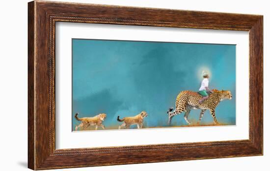 Cheetah Walk-Nancy Tillman-Framed Premium Giclee Print