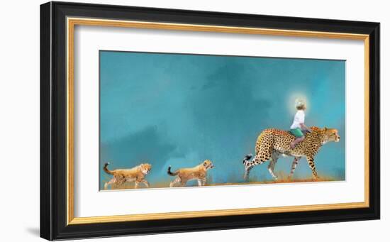 Cheetah Walk-Nancy Tillman-Framed Premium Giclee Print