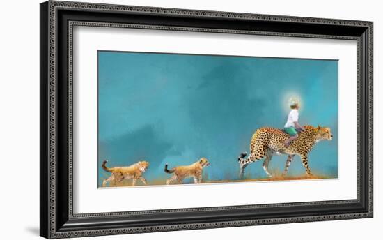 Cheetah Walk-Nancy Tillman-Framed Art Print