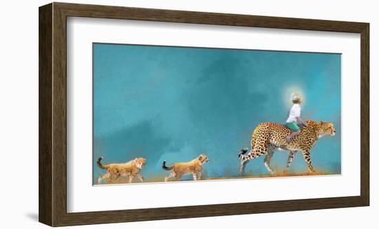 Cheetah Walk-Nancy Tillman-Framed Art Print