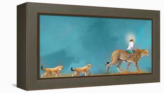 Cheetah Walk-Nancy Tillman-Framed Stretched Canvas