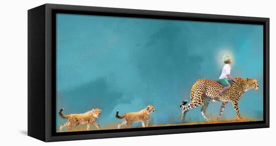 Cheetah Walk-Nancy Tillman-Framed Stretched Canvas