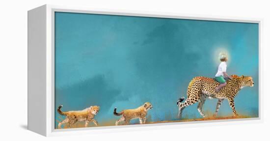 Cheetah Walk-Nancy Tillman-Framed Stretched Canvas