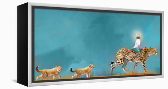 Cheetah Walk-Nancy Tillman-Framed Stretched Canvas