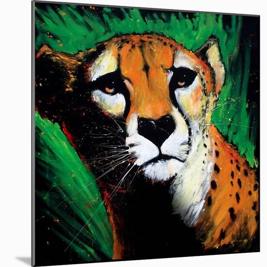 Cheetah-null-Mounted Art Print